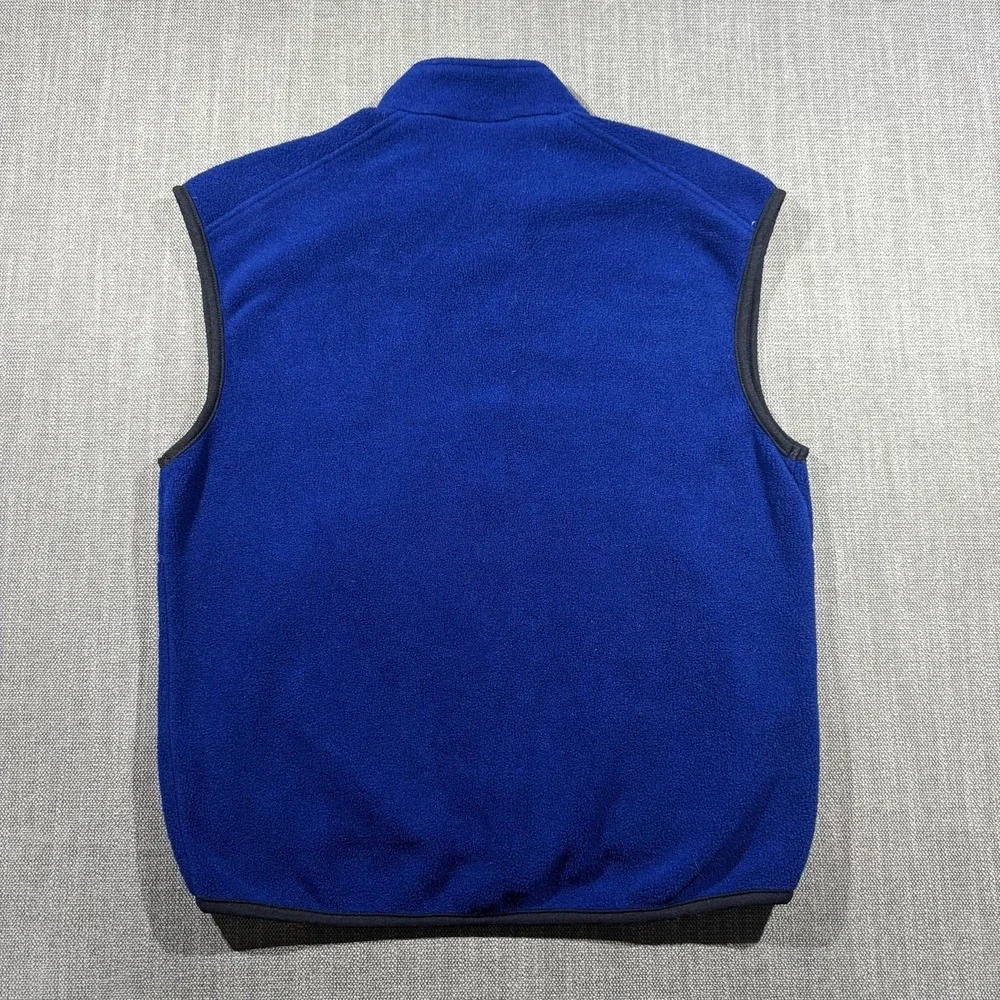 The North Face Vest Mens Medium Blue Fleece Full Zip Millennium Team Made USA